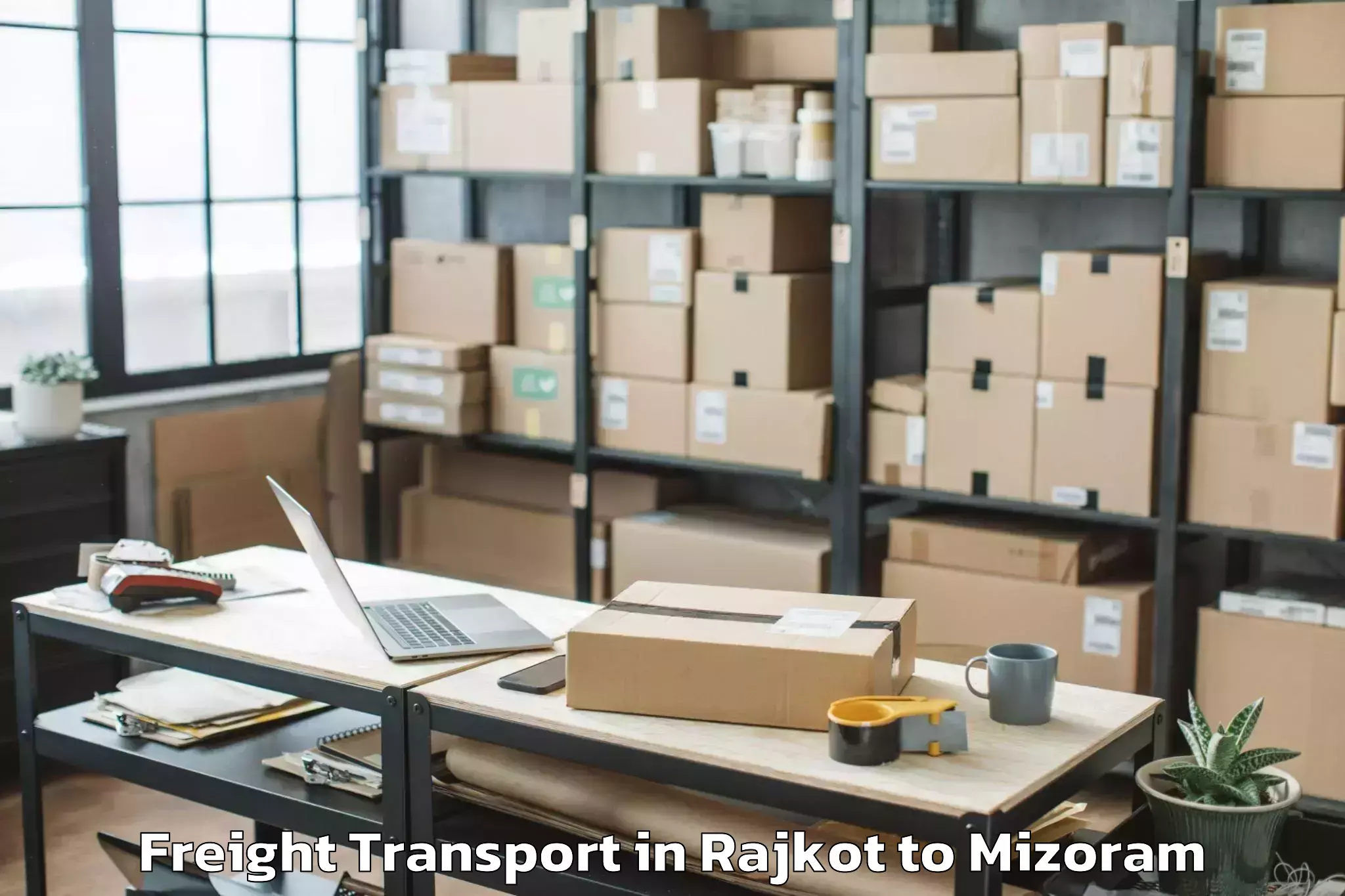 Get Rajkot to Mizoram Freight Transport